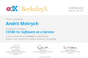 Andrii Motrych cs169.1x BerkeleyX Certificate